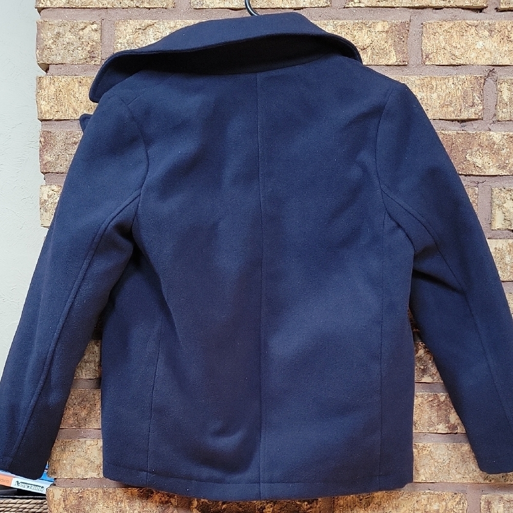 Rothschild Kid's Blue Peacoat Classic Tailored Design Button Closure Size 10/12 - Picture 10 of 12